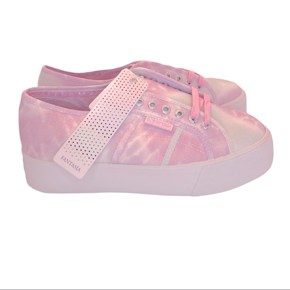 Superga Fantasy Tie-Dye Low Top Platform Sneakers 9.5 - Picture 5 of 11